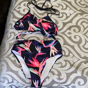 Pink Victoria’s Secret one piece swimsuit